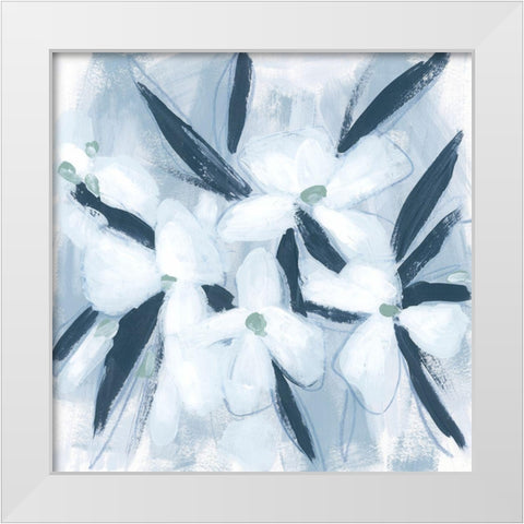 Paynes Petals II White Modern Wood Framed Art Print by Vess, June Erica