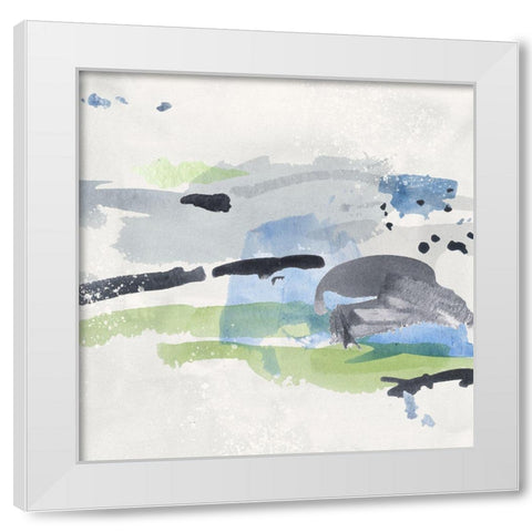 Winter Grass I White Modern Wood Framed Art Print by Wang, Melissa