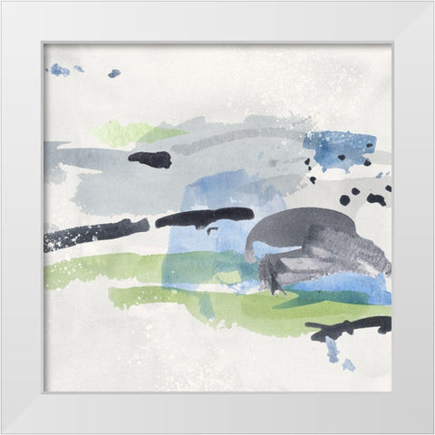 Winter Grass I White Modern Wood Framed Art Print by Wang, Melissa