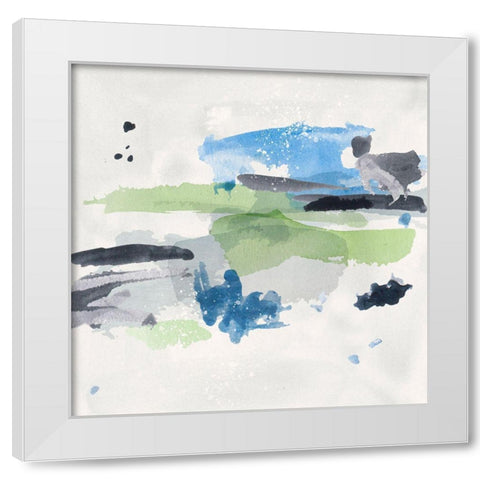 Winter Grass II White Modern Wood Framed Art Print by Wang, Melissa