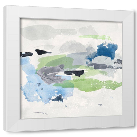 Winter Grass IV White Modern Wood Framed Art Print by Wang, Melissa