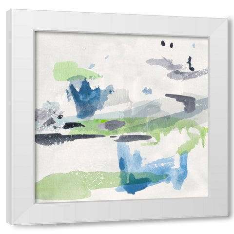 Winter Grass V White Modern Wood Framed Art Print by Wang, Melissa