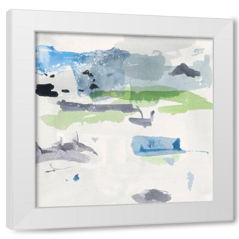 Winter Grass VI White Modern Wood Framed Art Print by Wang, Melissa