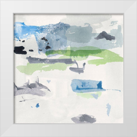 Winter Grass VI White Modern Wood Framed Art Print by Wang, Melissa