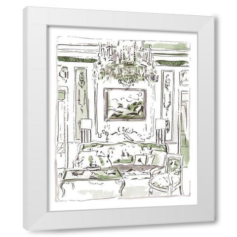 The Vintage Room I White Modern Wood Framed Art Print by Wang, Melissa