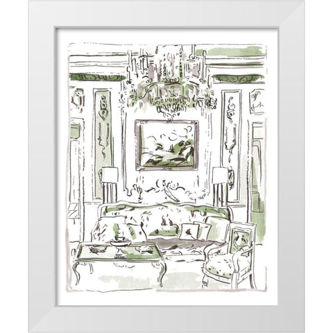 The Vintage Room I White Modern Wood Framed Art Print by Wang, Melissa