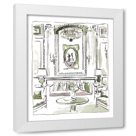 The Vintage Room III White Modern Wood Framed Art Print by Wang, Melissa