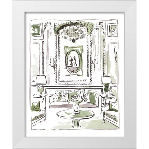 The Vintage Room III White Modern Wood Framed Art Print by Wang, Melissa