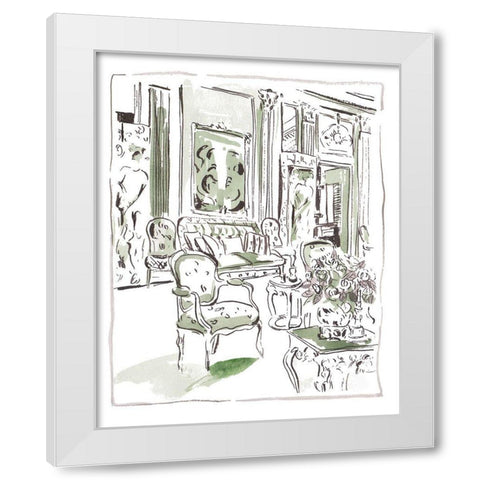 The Vintage Room IV White Modern Wood Framed Art Print by Wang, Melissa