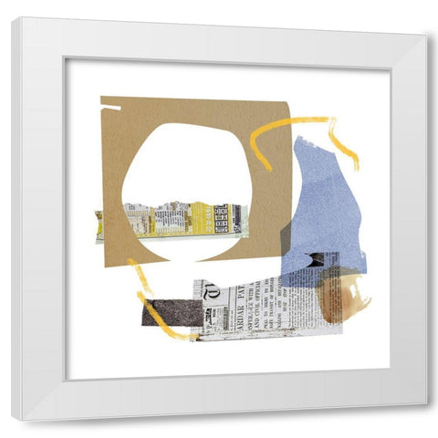 Short Story I White Modern Wood Framed Art Print by Wang, Melissa