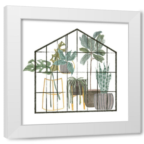 My Greenhouse II White Modern Wood Framed Art Print by Wang, Melissa