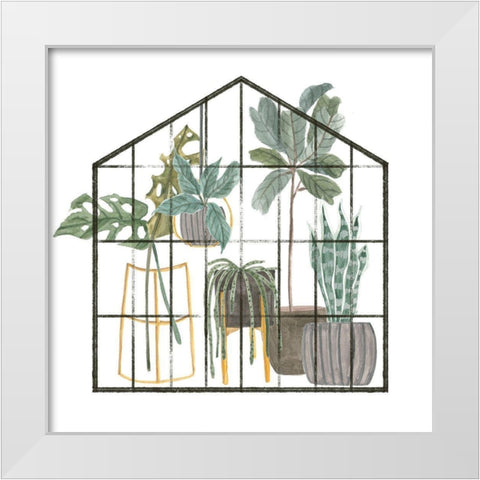 My Greenhouse II White Modern Wood Framed Art Print by Wang, Melissa