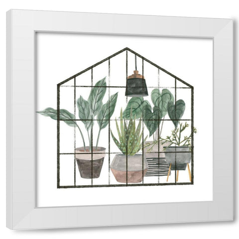 My Greenhouse III White Modern Wood Framed Art Print by Wang, Melissa