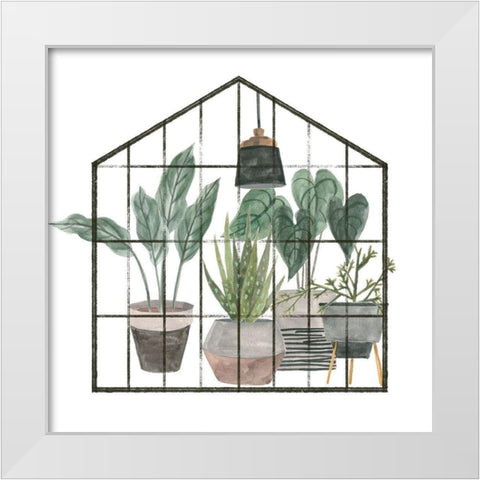 My Greenhouse III White Modern Wood Framed Art Print by Wang, Melissa