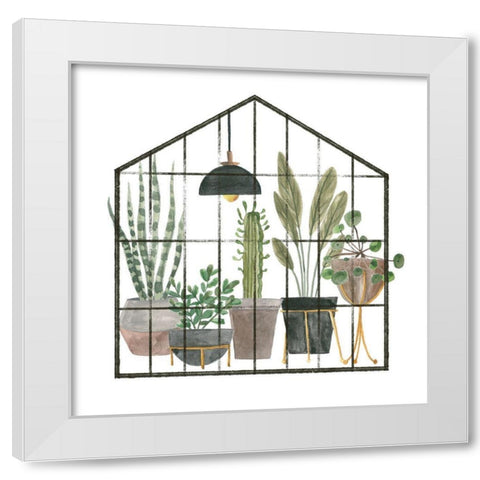 My Greenhouse IV White Modern Wood Framed Art Print by Wang, Melissa