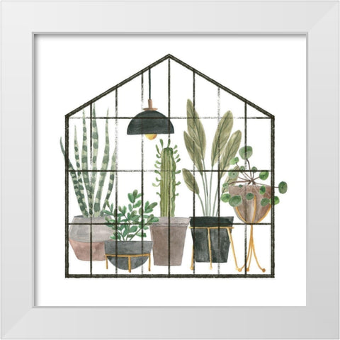 My Greenhouse IV White Modern Wood Framed Art Print by Wang, Melissa