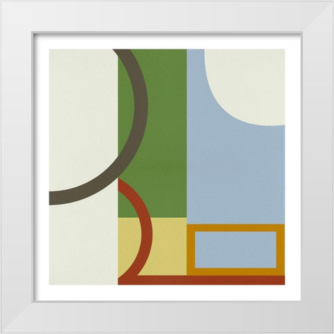 Pop Codes VI White Modern Wood Framed Art Print by Wang, Melissa