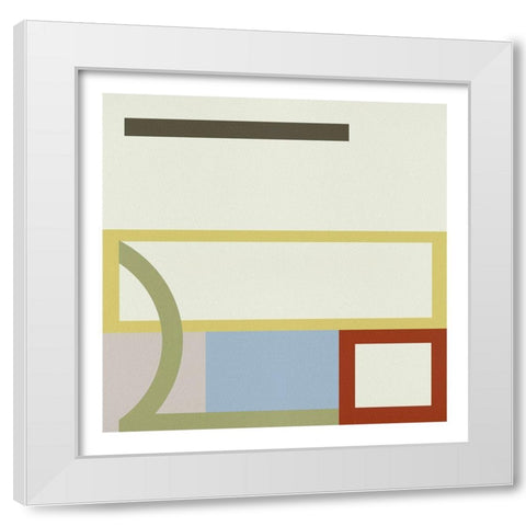 Pop Codes VIII White Modern Wood Framed Art Print by Wang, Melissa