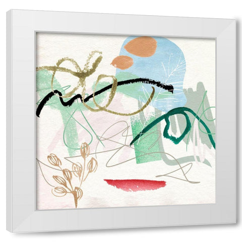 Sunny Bliss I White Modern Wood Framed Art Print by Wang, Melissa