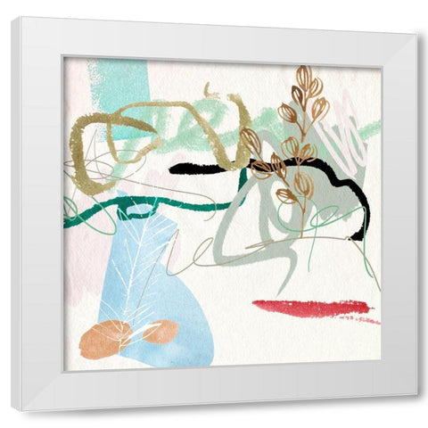 Sunny Bliss II White Modern Wood Framed Art Print by Wang, Melissa