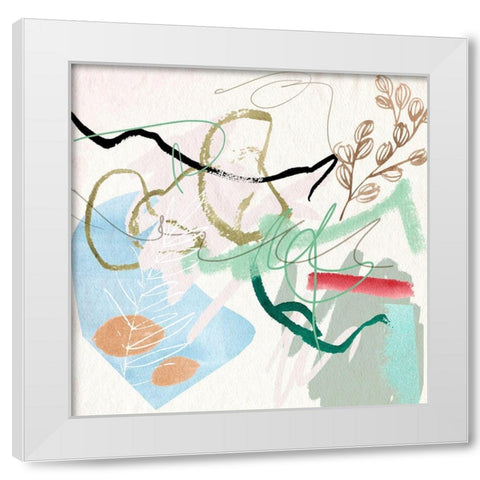 Sunny Bliss VI White Modern Wood Framed Art Print by Wang, Melissa