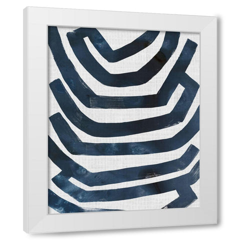 Ramblas II White Modern Wood Framed Art Print by Vess, June Erica