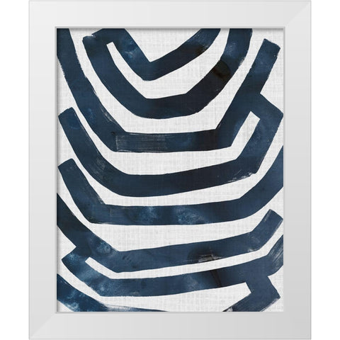 Ramblas II White Modern Wood Framed Art Print by Vess, June Erica