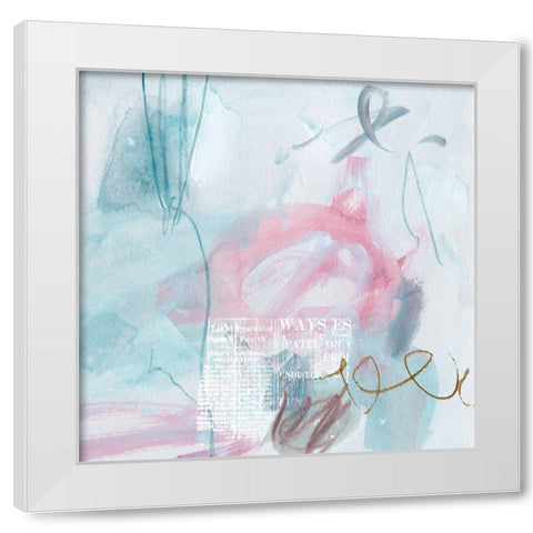 For Ages III White Modern Wood Framed Art Print by Wang, Melissa