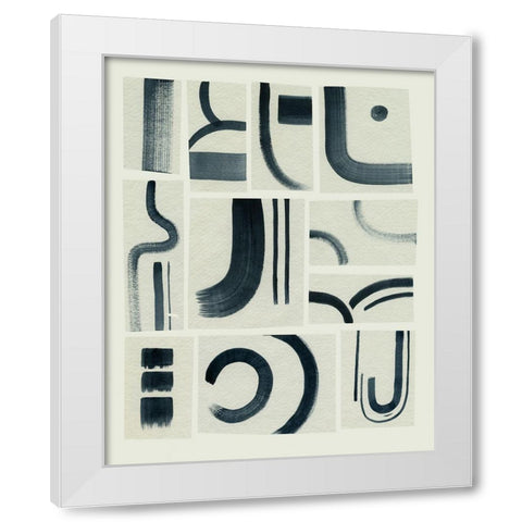 Modern Marks I White Modern Wood Framed Art Print by Popp, Grace