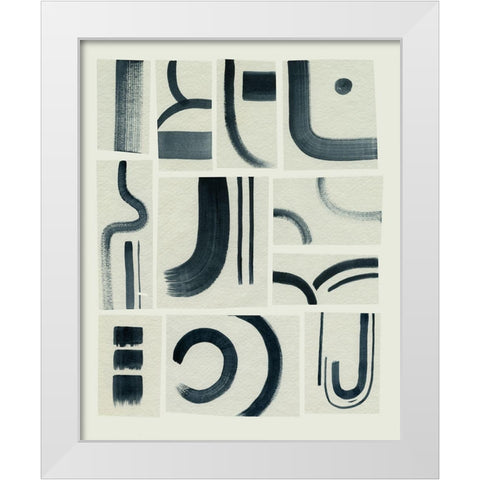 Modern Marks I White Modern Wood Framed Art Print by Popp, Grace