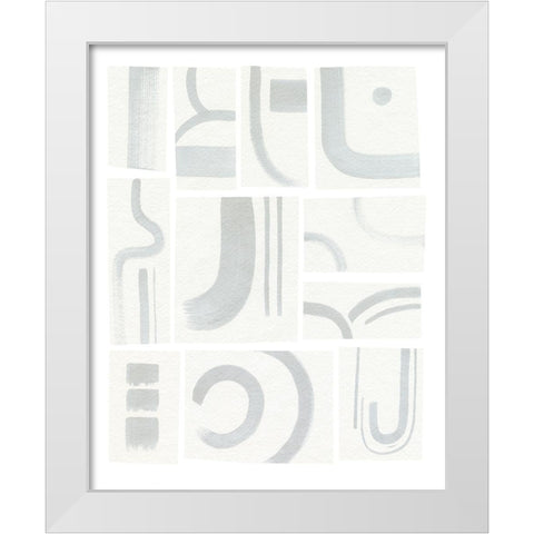 Modern Marks III White Modern Wood Framed Art Print by Popp, Grace