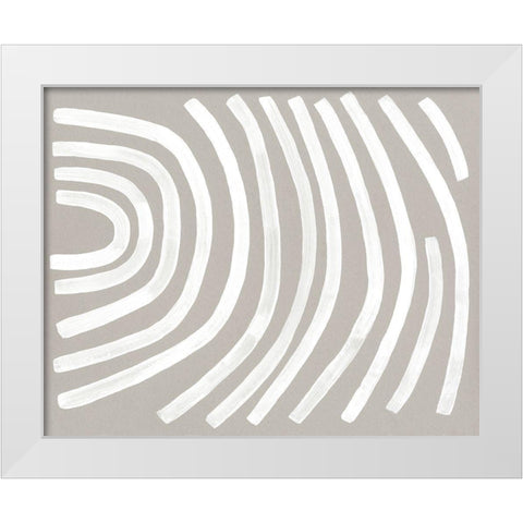 Broken Rainbow II White Modern Wood Framed Art Print by Caroline, Emma
