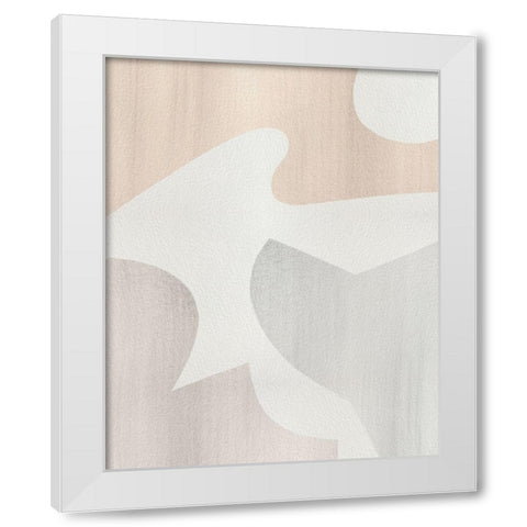 Shaping Soft IV White Modern Wood Framed Art Print by Popp, Grace