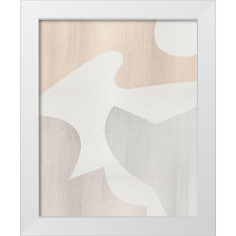 Shaping Soft IV White Modern Wood Framed Art Print by Popp, Grace