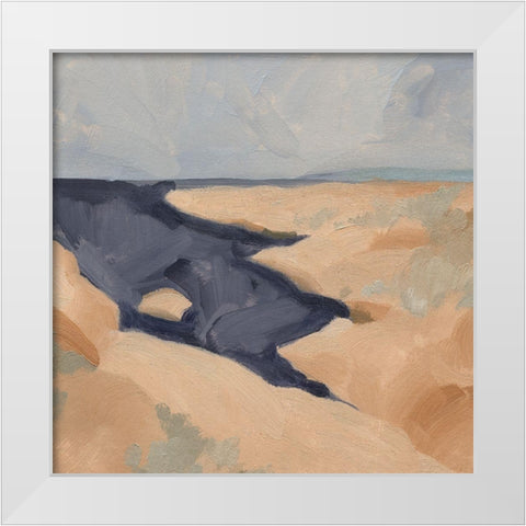 Blue California Coast III White Modern Wood Framed Art Print by Green, Jacob