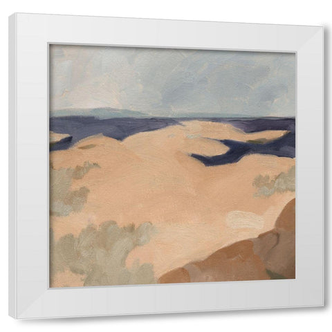 Blue California Coast IV White Modern Wood Framed Art Print by Green, Jacob