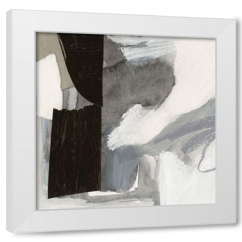 Monochrome Remnants II White Modern Wood Framed Art Print by Barnes, Victoria