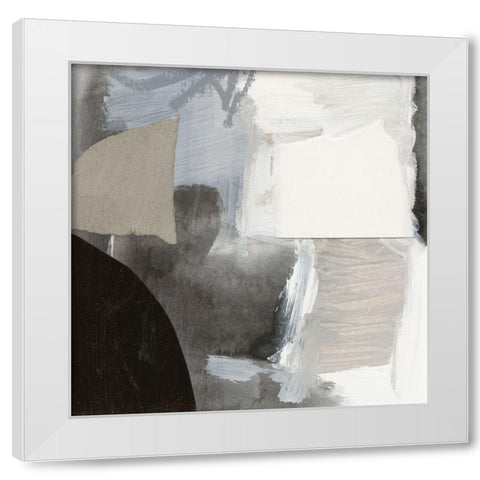Monochrome Remnants III White Modern Wood Framed Art Print by Barnes, Victoria