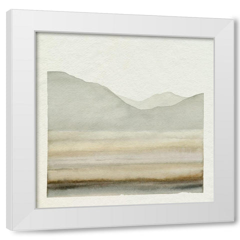 Desert Film I White Modern Wood Framed Art Print by Caroline, Emma