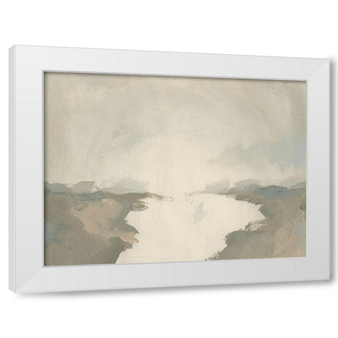 Smoke River II White Modern Wood Framed Art Print by Green, Jacob