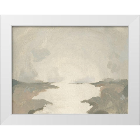 Smoke River IV White Modern Wood Framed Art Print by Green, Jacob