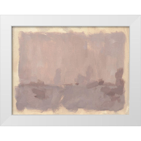 Foggy Inland I White Modern Wood Framed Art Print by Green, Jacob