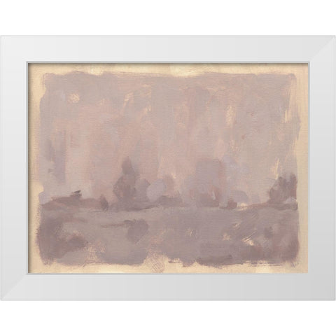 Foggy Inland II White Modern Wood Framed Art Print by Green, Jacob