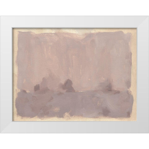 Foggy Inland III White Modern Wood Framed Art Print by Green, Jacob