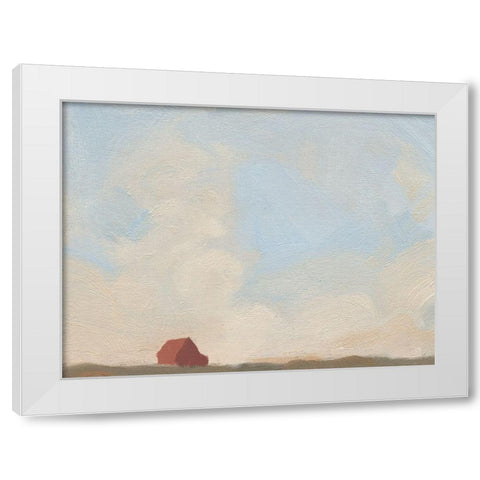 Late Summer Sky I White Modern Wood Framed Art Print by Green, Jacob