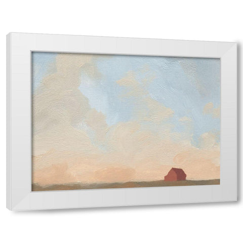 Late Summer Sky II White Modern Wood Framed Art Print by Green, Jacob
