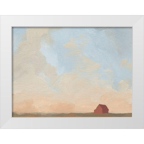 Late Summer Sky II White Modern Wood Framed Art Print by Green, Jacob