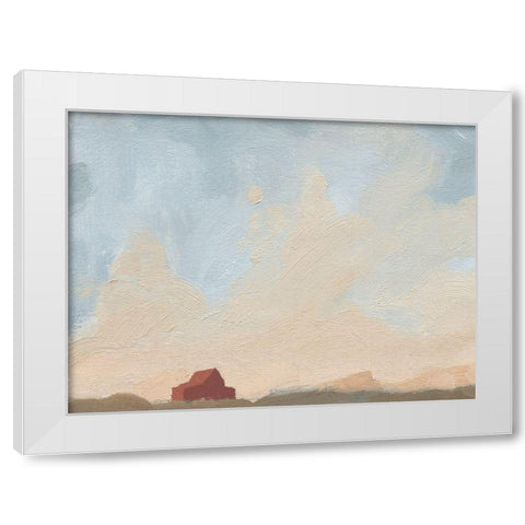 Late Summer Sky III White Modern Wood Framed Art Print by Green, Jacob