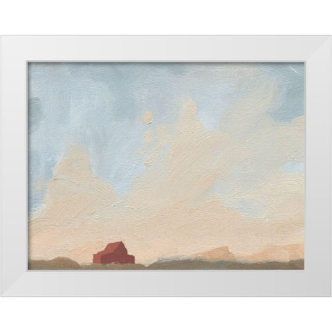 Late Summer Sky III White Modern Wood Framed Art Print by Green, Jacob