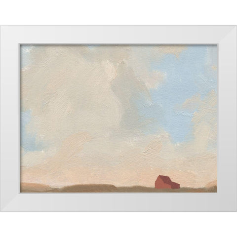 Late Summer Sky IV White Modern Wood Framed Art Print by Green, Jacob